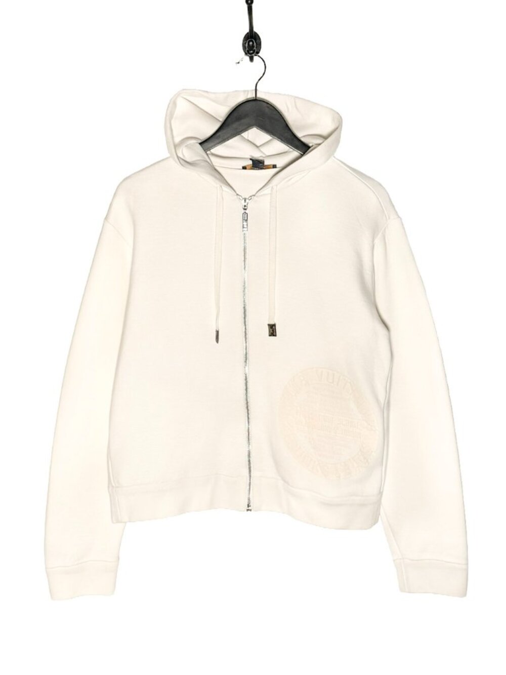 Louis Vuitton 2020 Ivory "Trunks & Bags" Print Zip-up Hoodie